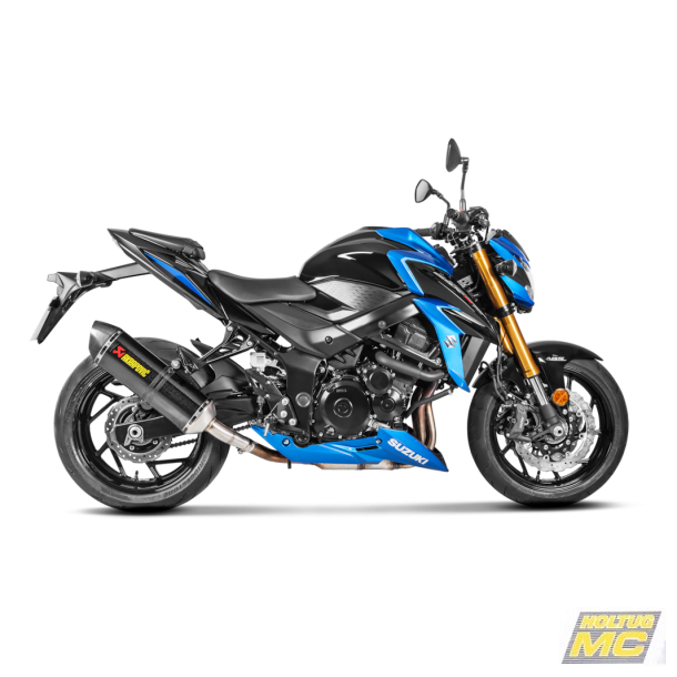 Akrapovic Suzuki GSX-S750 17-20 Slip-On Line hexagonal lydd�mper i carbon (ECE godkendt)