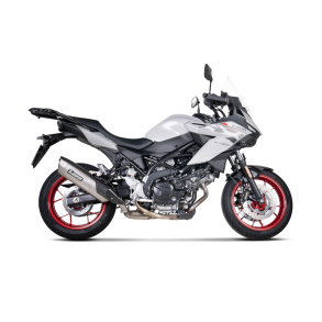 Akrapovic Suzuki SV-7GX 26-> Slip-On Line med hexagonal lydd�mper i titanium (ECE godkendt)
