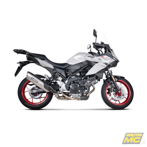 Akrapovic Suzuki SV650X 18-26, Slip-On Line med hexagonal lydd�mper i titanium (ECE godkendt)