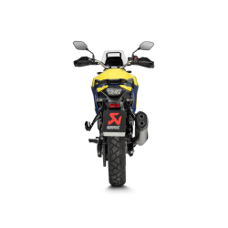Akrapovic Suzuki V-Strom 800 23-> Slip-on system med hexagonal lyddmper i titanium