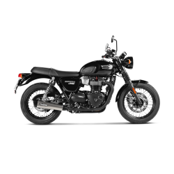 Akrapovic Triumph Bonneville T100 17-20 Slip-on Line hexagonale lydd�mpere i titanium (ECE godkendt)