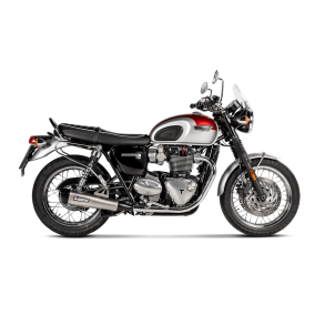 Akrapovic Triumph Bonneville T120 16-20 Slip-on Line hexagonale lydd�mpere i titanium (ECE godkendt)