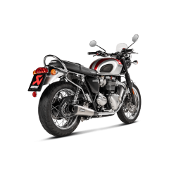 Akrapovic Triumph Bonneville T120 16-20 Slip-on Line hexagonale lydd�mpere i titanium (ECE godkendt)