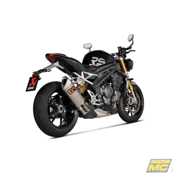 Akrapovic Triumph Speed Triple 1200RR/RS 21-> Slip-on Line i titanium (ECE godkendt)