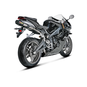 Akrapovic Triumph Daytona 675R 11-12 Slip-on Line hexagonal lydd�mper i titanium (EC godkendt)