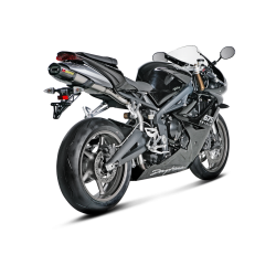 Akrapovic Triumph Daytona 675 06-12 Slip-on Line med hexagonal lydd�mper i titanium (EC godkendt)