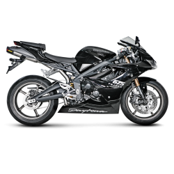 Akrapovic Triumph Daytona 675R 11-12 Slip-on Line hexagonal lydd�mper i titanium (EC godkendt)