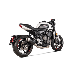 Akrapovic Triumph Trident 660 21-> Racing Line hexagonal lyddmper i titanium/sort 