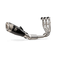 Akrapovic Triumph Trident 660 21-> Racing Line hexagonal lyddmper i titanium/sort 