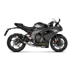 Akrapovic Triumph Daytona 660 24-> Racing Line hexagonal lyddmper i titanium/sort 