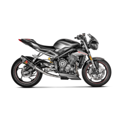 Akrapovic Triumph Street Triple 765S/R/RS 17-19 Slip-On Line med lydd�mper i carbon