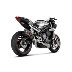 Akrapovic Triumph Street Triple 765S/R/RS 17-19 Slip-On Line med lydd�mper i carbon