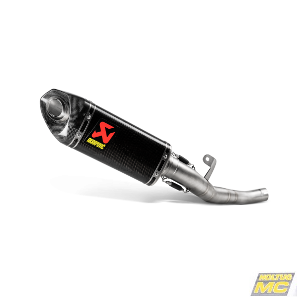 Akrapovic Triumph Street Triple 765S/R/RS 20-22 Slip-on Line med hexagonal lydd�mper i carbon