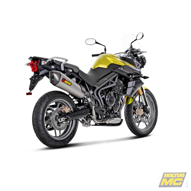 Akrapovic Triumph Tiger 800XC 11-16 Slip-on Line hexagonal lydd�mper i titanium (EC godkendt)