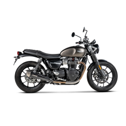 Akrapovic Triumph Street Twin 16-20 Slip-on Line lydd�mper i titanium/sort (ECE-godkendt)