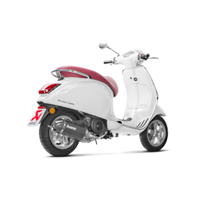 Akrapovic Vespa Primavera 125ie 17-20 Racing Line hexagonal lydd�mper i rustfri/sort (EC godkendt)