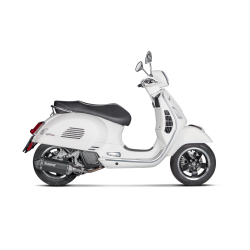 Akrapovic Vespa GTS 125ie Super 17-20 Slip-On Line hexagonal lydd rustfri/sort (ECE godkendt)