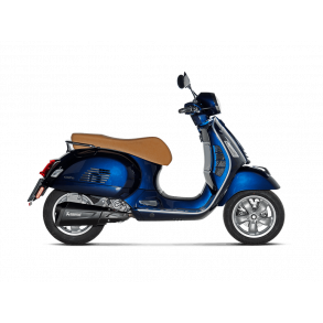 Akrapovic Vespa GTS Super 300 21-> Slip-On Line hexagonal lyddmper i rustfri/sort (ECE godkendt)