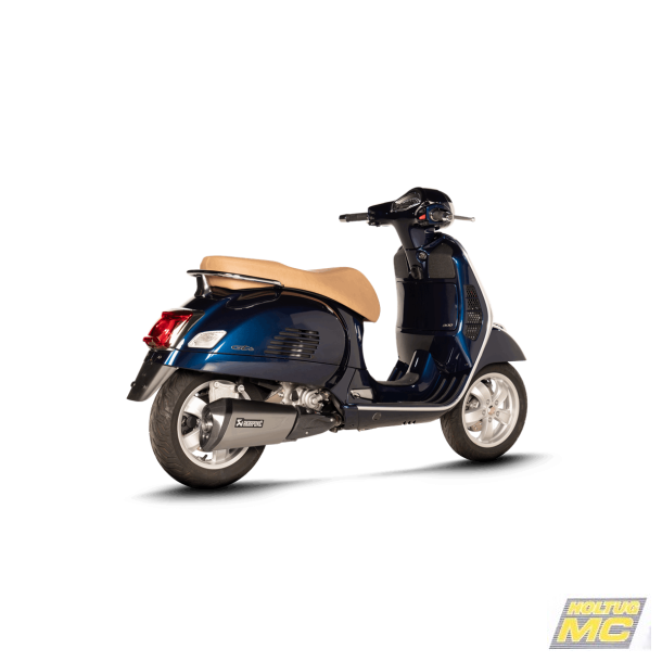 Akrapovic Vespa GTS Super 300 21-> Slip-On Line hexagonal lyddmper i rustfri
