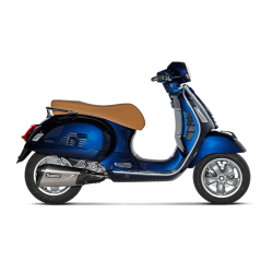 Akrapovic Vespa GTS Super 300 21-> Slip-On Line hexagonal lyddmper i rustfri