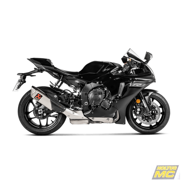 Akrapovic Yamaha YZF-R1 15-> Slip-On Line hexagonal lyddmper i titanium (ECE godkendt)