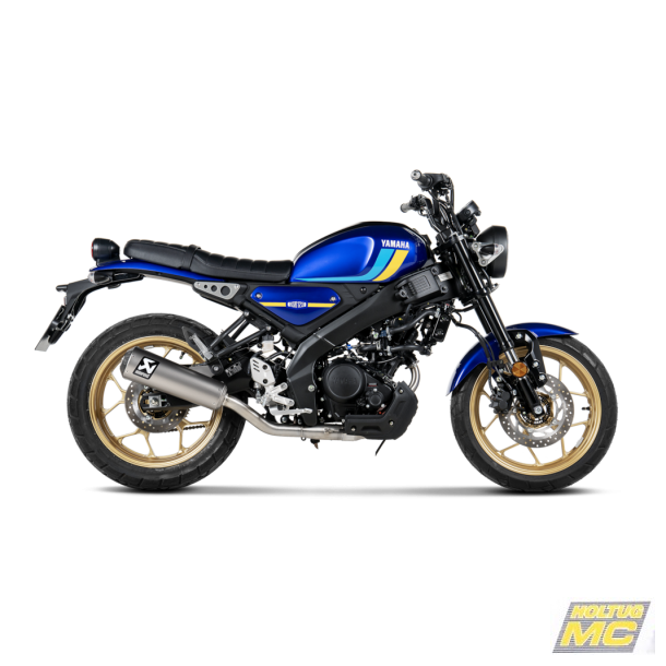 Akrapovic Yamaha XSR125 21-25 Racing Line 2/1 hexagonal lyddmper i titanium (ECE godkendt)