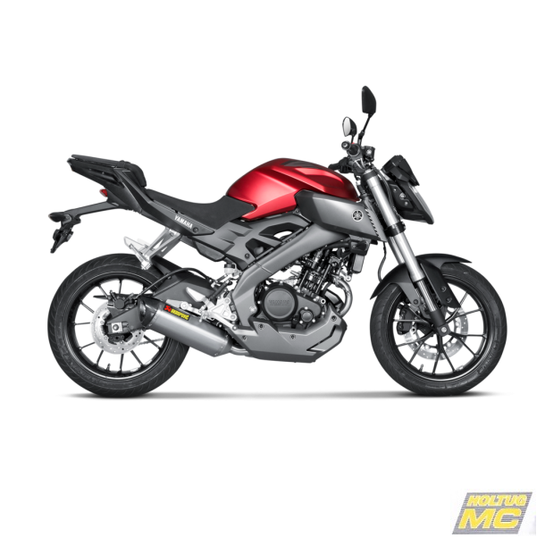 Akrapovic Yamaha MT-125 14-19 Racing Line 1/1 hexagonal lydd�mper i titanium (ECE-godkendt)
