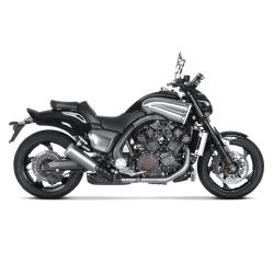 Akrapovic Yamaha VMAX 09-16 Slip-On Line runde lydd�mpere i titanium (EC godkendt)