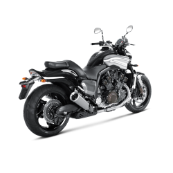 Akrapovic Yamaha VMAX 09-16 Slip-On Line runde lydd�mpere i titanium (EC godkendt)