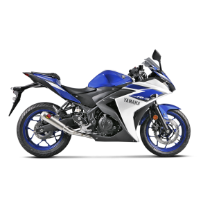 Akrapovic Yamaha YZF-R3 15-21 Racing Line 2/1 GP-type lydd�mper i rustfri 