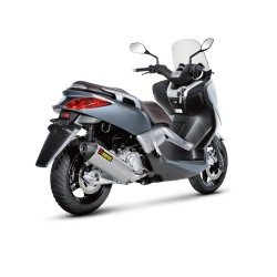 Akrapovic Yamaha XMAX 250 07-16 Slip-On Line med hexagonal lydd�mper i rustfri (EC-godkendt)