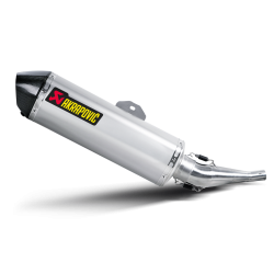Akrapovic Yamaha XMAX 250 07-16 Slip-On Line med hexagonal lydd�mper i rustfri (EC-godkendt)