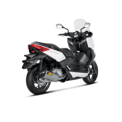 Akrapovic Yamaha X-Max 250 07-16 Slip-On Line med hexagonal lydd�mper i rustfri (EC-godkendt)