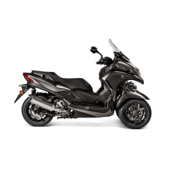 Akrapovic Yamaha Tricity 300 20 Slip-on Line oval lyddmper i rustfri/carbon (ECE godkendt)