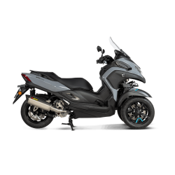 Akrapovic Yamaha Tricity 300 21-24 Slip-on Line oval lyddmper i rustfri/carbon (ECE godkendt)