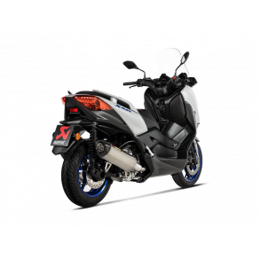 Akrapovic Yamaha X-MAX 300 21-24 Slip-on Line oval lyddmper i rustfri/carbon (ECE godkendt)