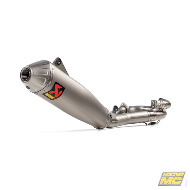 Akrapovic Yamaha YZ450F 20-22 Evolution Line 1/1 hexagonal lydd�mper og forr�r i titanium