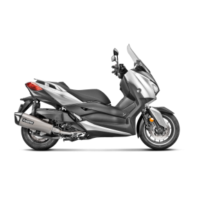 Akrapovic Yamaha X-Max 400 18-20 Slip-On Line med hexagonal lydd�mper i rustfri (ECE godkendt)