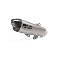 Akrapovic Yamaha X-Max 400 18-20 Slip-On Line med hexagonal lydd�mper i rustfri (ECE godkendt)