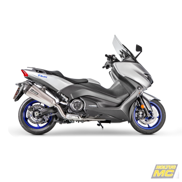Akrapovic Yamaha T-Max 500 17-19 Racing Line 1/1 hexagonal lydd�mper i titanium (ECE godkendt)