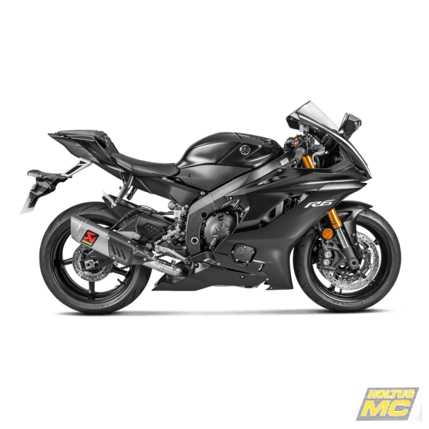 Akrapovic Yamaha YZF-R6 08-> Evolution Line 4/2/1 hexagonal lyddmper og forrr i titanium