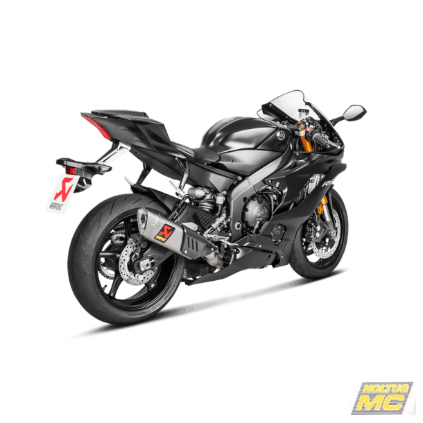 Akrapovic Yamaha YZF-R6 08-> Racing Line 4/2/1 hexagonal lyddmper i titanium forrr i rustfri