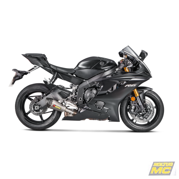 Akrapovic Yamaha YZF-R6 10-> Slip-on Line hexagonal lydd�mper i titanium