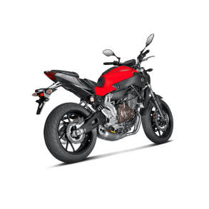 Akrapovic Yamaha MT-07 14-20 Racing Line 2/1 oval lyddmper i titanium (ECE-godkendt)