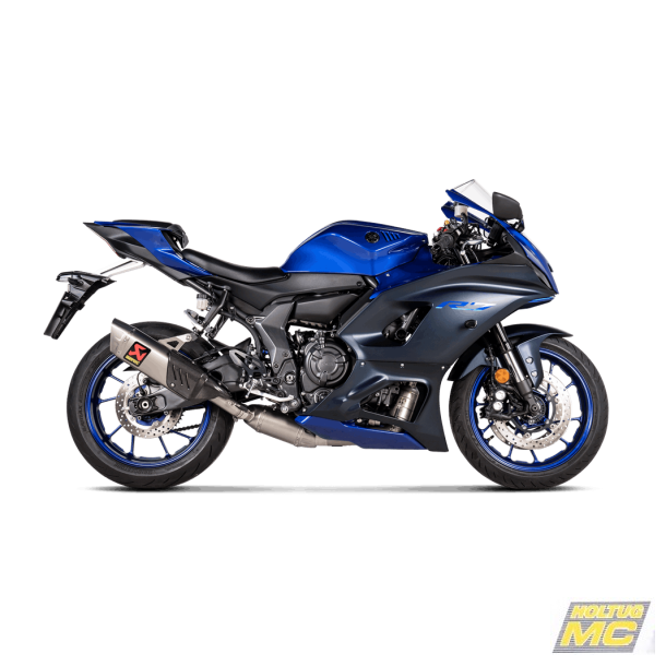 Akrapovic Yamaha YZF-R7 21-> Racing Line 2/1 hexagonal lyddmper i titanium (ECE godkendt)