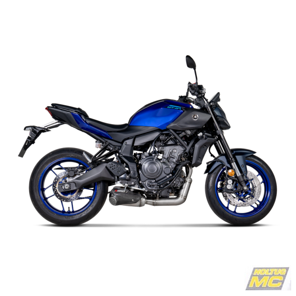 Akrapovic Yamaha MT-07 24-25 Racing Line 2/1 lyddmper i rustfrit stl (ECE godkendt)