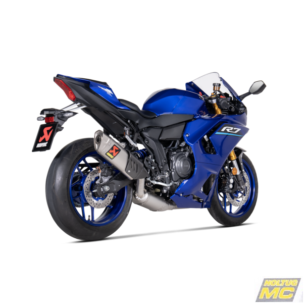 Akrapovic Yamaha YZF-R7 26-> Racing Line 2/1 med hexagonal lydd�mper i titanium (ECE godkendt)