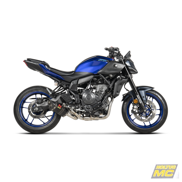 Akrapovic Yamaha MT-07 14-25 Racing Line 2/1 hexagonal lyddmper i carbon