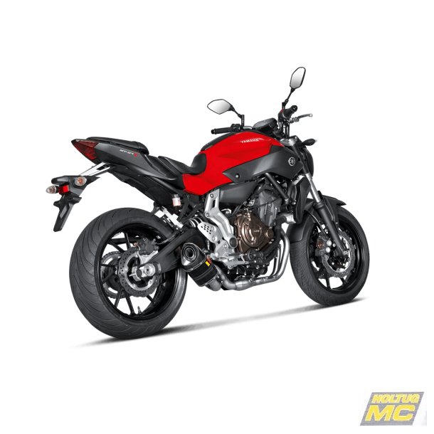 Akrapovic Yamaha MT-07 21-24 Racing Line 2/1 hexagonal lyddmper i carbon