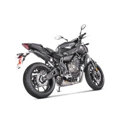 Akrapovic Yamaha MT-07 14-20 Racing Line 2/1 hexagonal lyddmper i titanium (ECE godkendt)